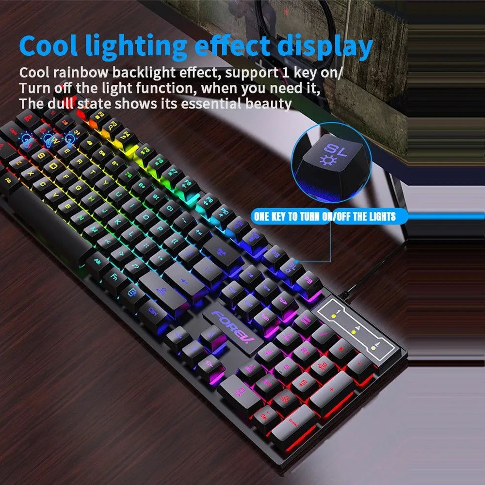 104 key Backlit Mechanical Keyboard Wired Gaming Keyboard