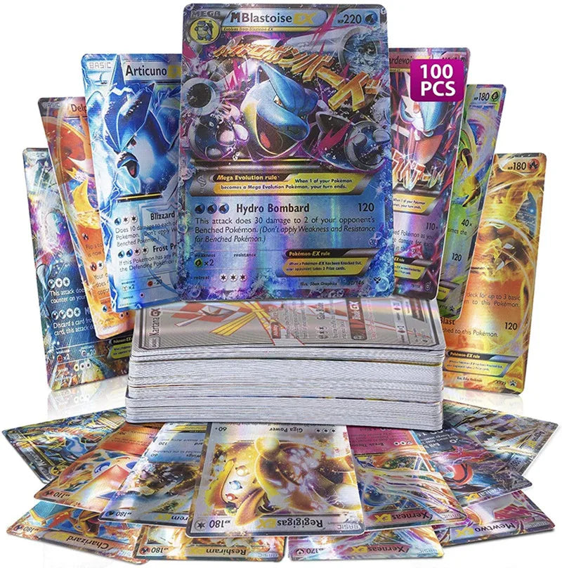 20Pcs English Pokemon Cards GX Tag Team Vmax EX Mega Shining Game Battle Trading Collection Cards Toys Children Gifts