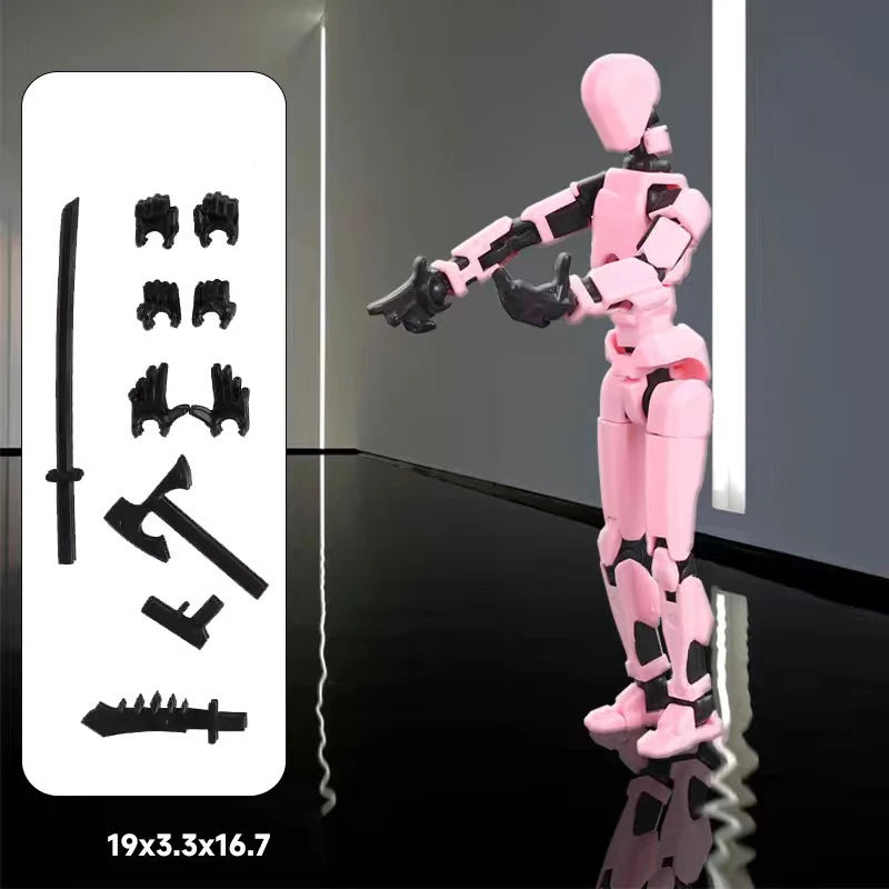 Multi-Jointed Movable Shapeshift Robot Put Together By Hand 3D Printed Mannequin Dummy 13 Action Figure Full Body