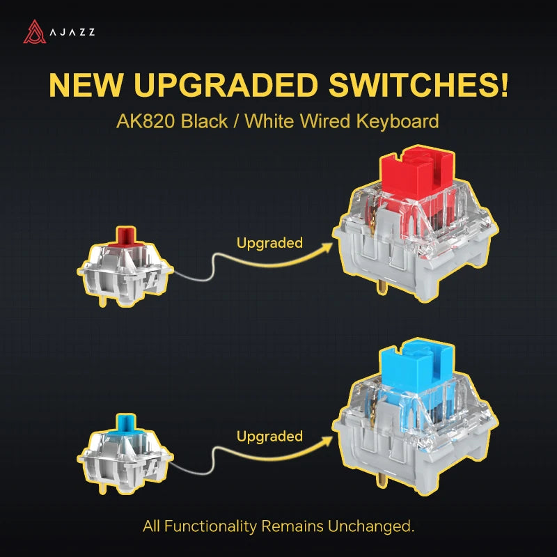 Gaming Mechanical Keyboard 75% 82 Keys Wired Single Mode/Bluetooth Wireless Gamer Keyboard