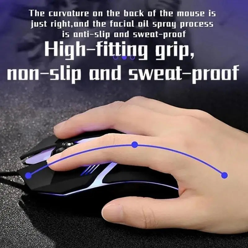 Sports LED Luminous Backlit USB Wired Gaming Mouse