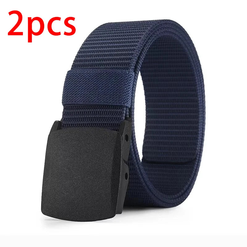 Men's Belt Outdoor Casual Canvas Belt Metal Adjustable To Size
