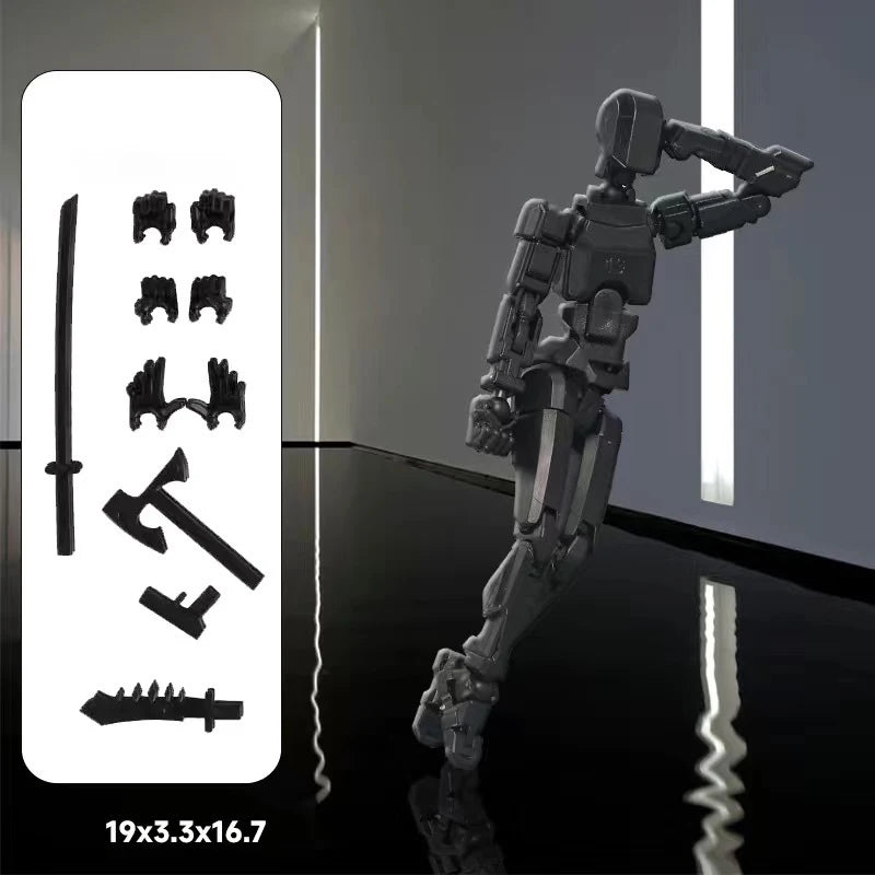 Multi-Jointed Movable Shapeshift Robot Put Together By Hand 3D Printed Mannequin Dummy 13 Action Figure Full Body