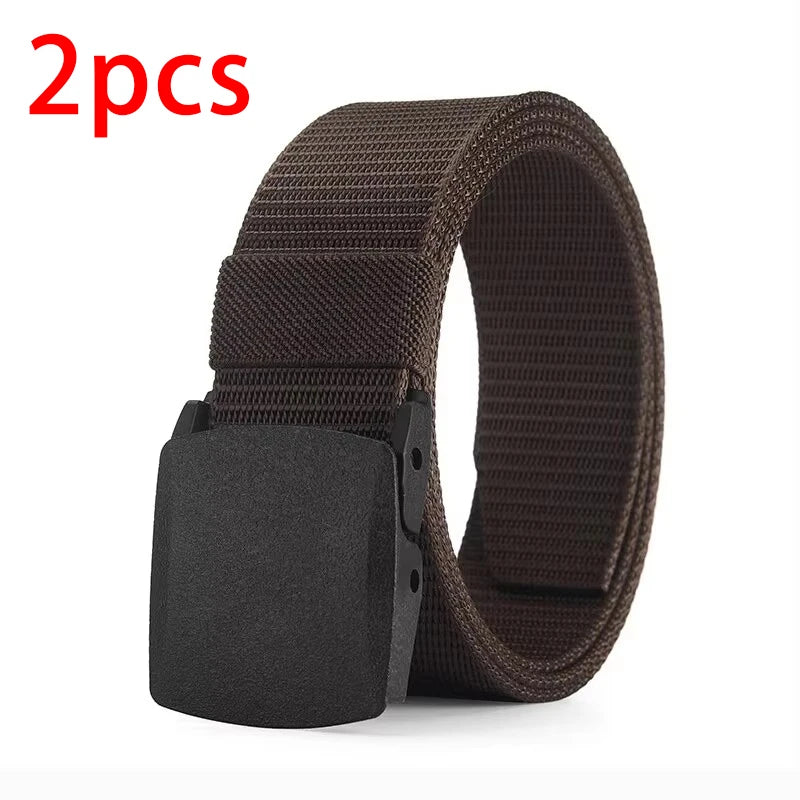 Men's Belt Outdoor Casual Canvas Belt Metal Adjustable To Size