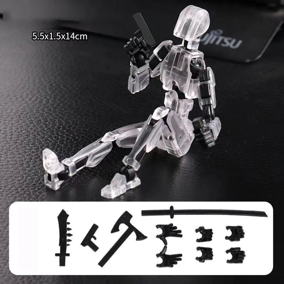 Multi-Jointed Movable Shapeshift Robot Put Together By Hand 3D Printed Mannequin Dummy 13 Action Figure Full Body