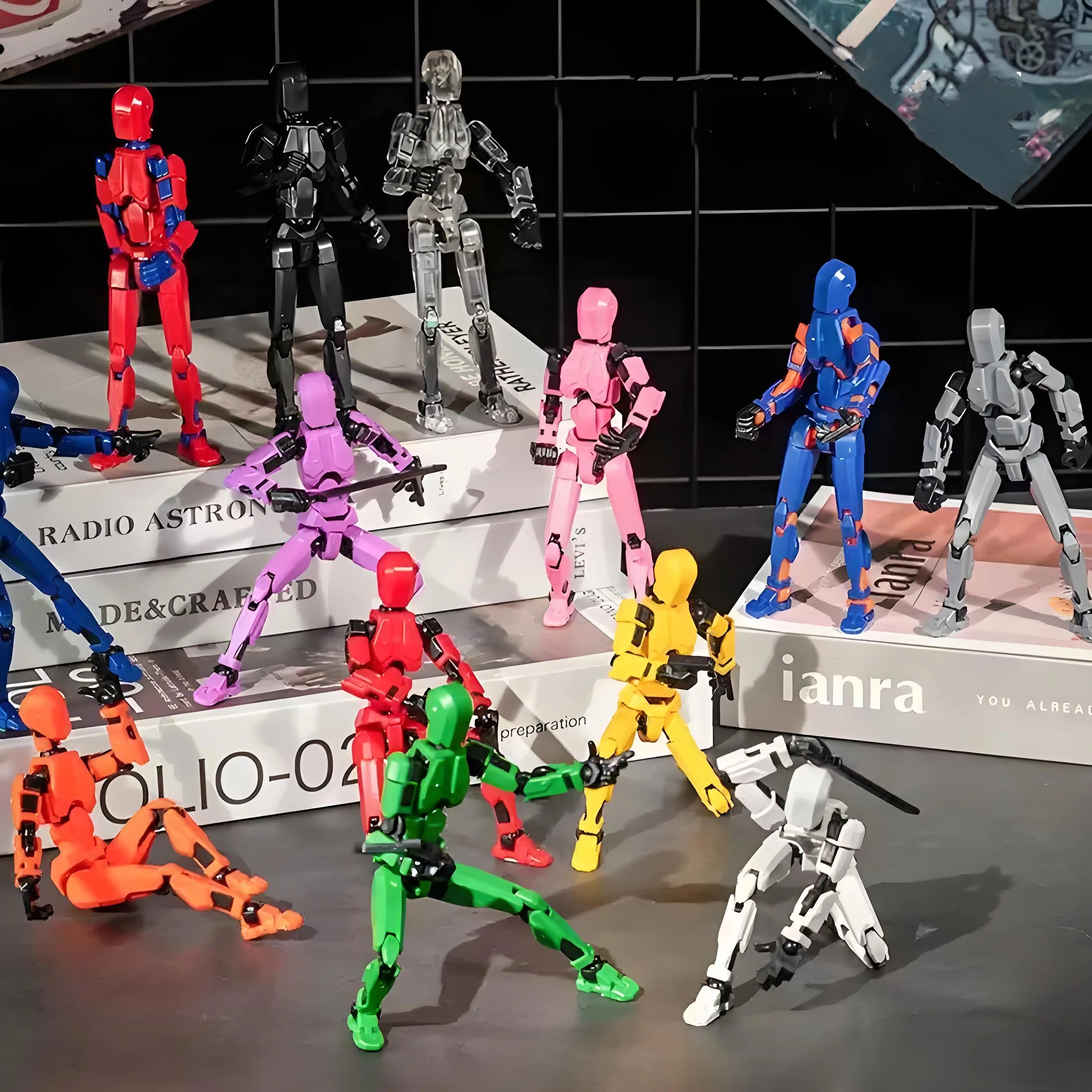 Multi-Jointed Movable Shapeshift Robot Put Together By Hand 3D Printed Mannequin Dummy 13 Action Figure Full Body