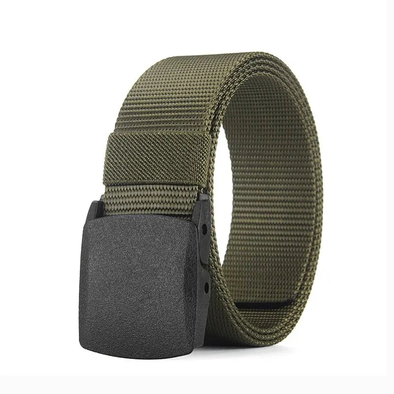 Men's Belt Outdoor Casual Canvas Belt Metal Adjustable To Size