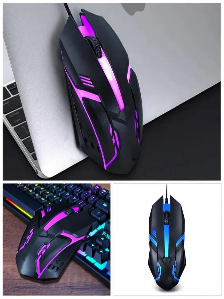Sports LED Luminous Backlit USB Wired Gaming Mouse