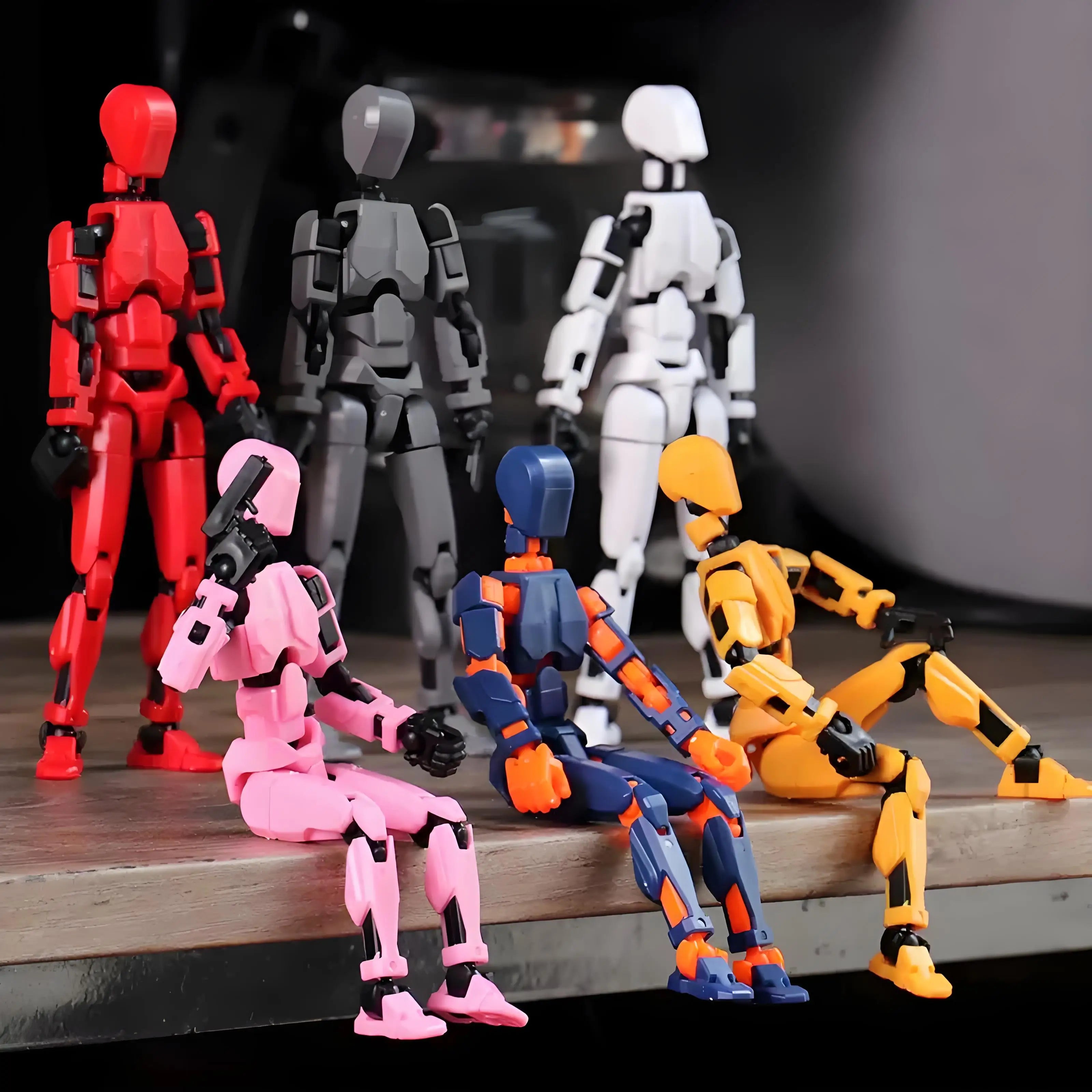 Multi-Jointed Movable Shapeshift Robot Put Together By Hand 3D Printed Mannequin Dummy 13 Action Figure Full Body