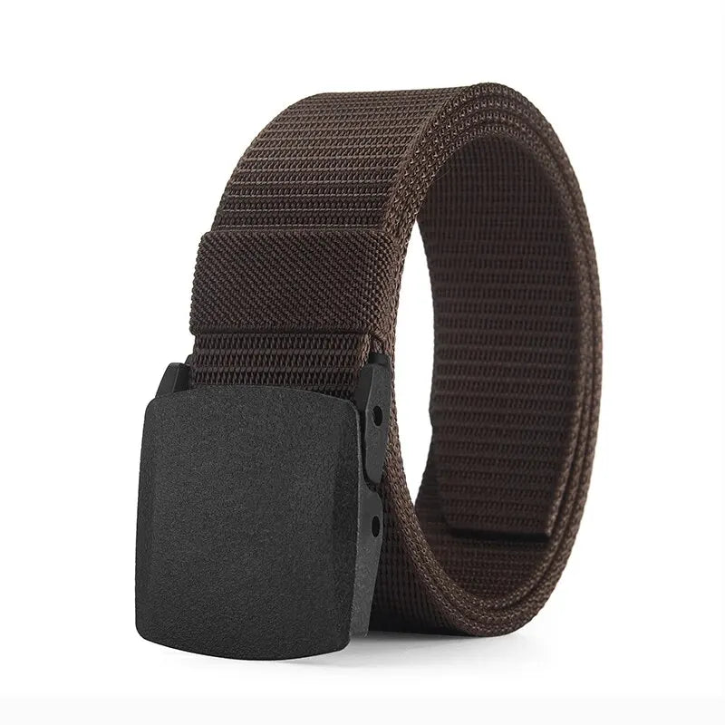 Men's Belt Outdoor Casual Canvas Belt Metal Adjustable To Size