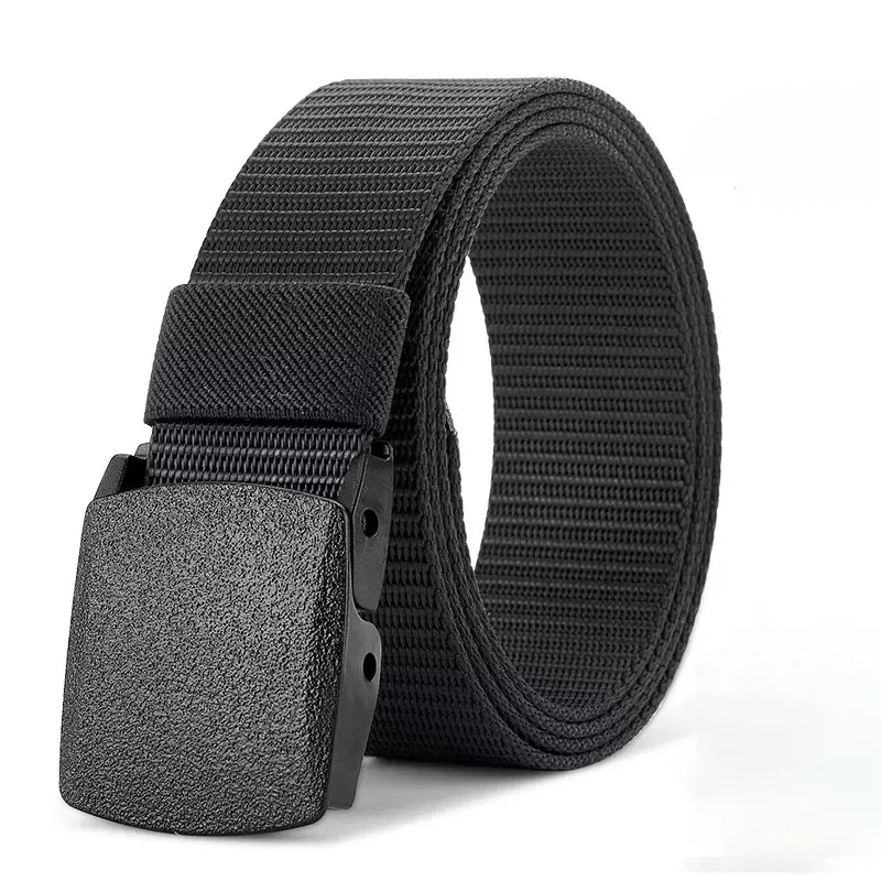 Men's Belt Outdoor Casual Canvas Belt Metal Adjustable To Size