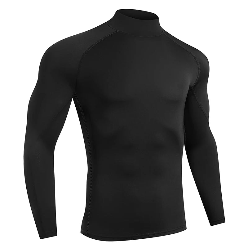 Men Running T shirt Quick Dry Bodybuilding Sport Shirt Long Sleeve Compression
