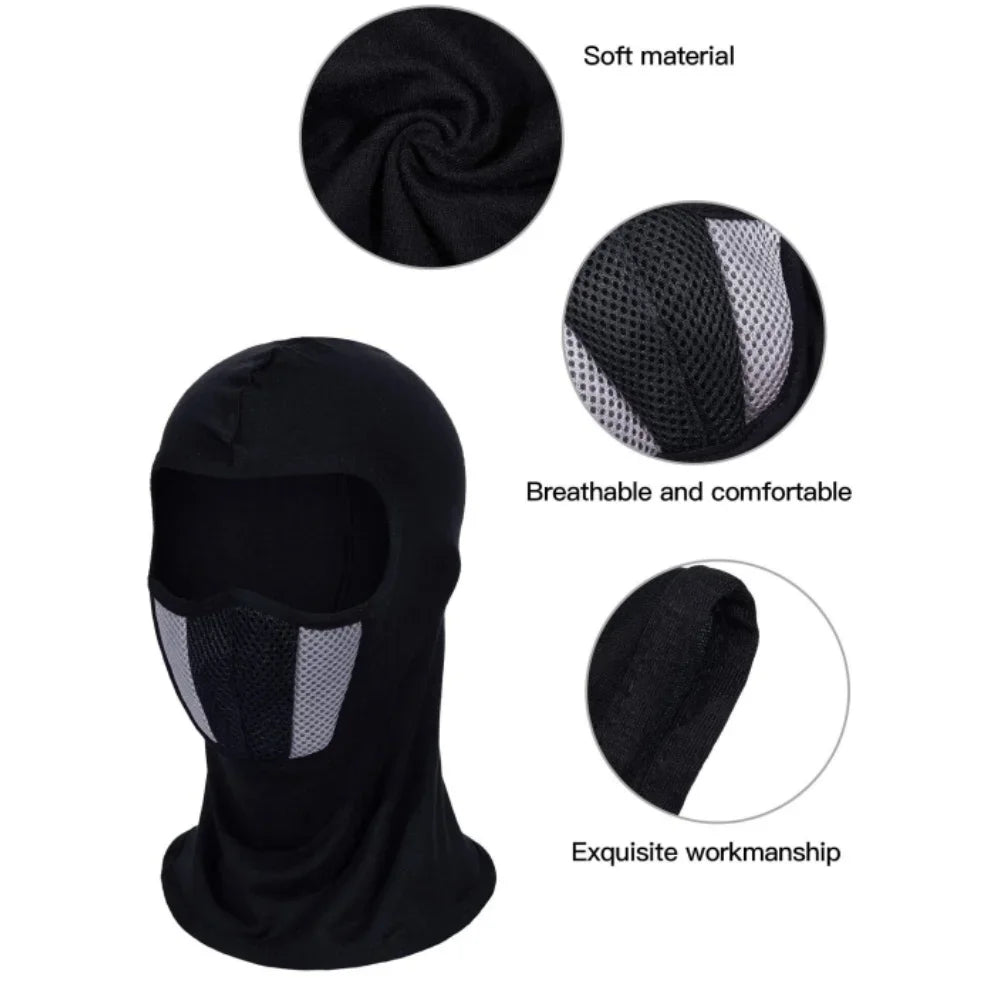 Full Face Mask Cycling Windproof Headgear Motorcycle Balaclava Breathable Outdoor Head Cover