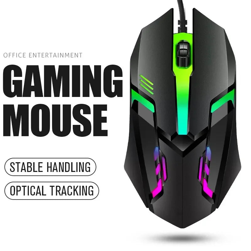 Sports LED Luminous Backlit USB Wired Gaming Mouse
