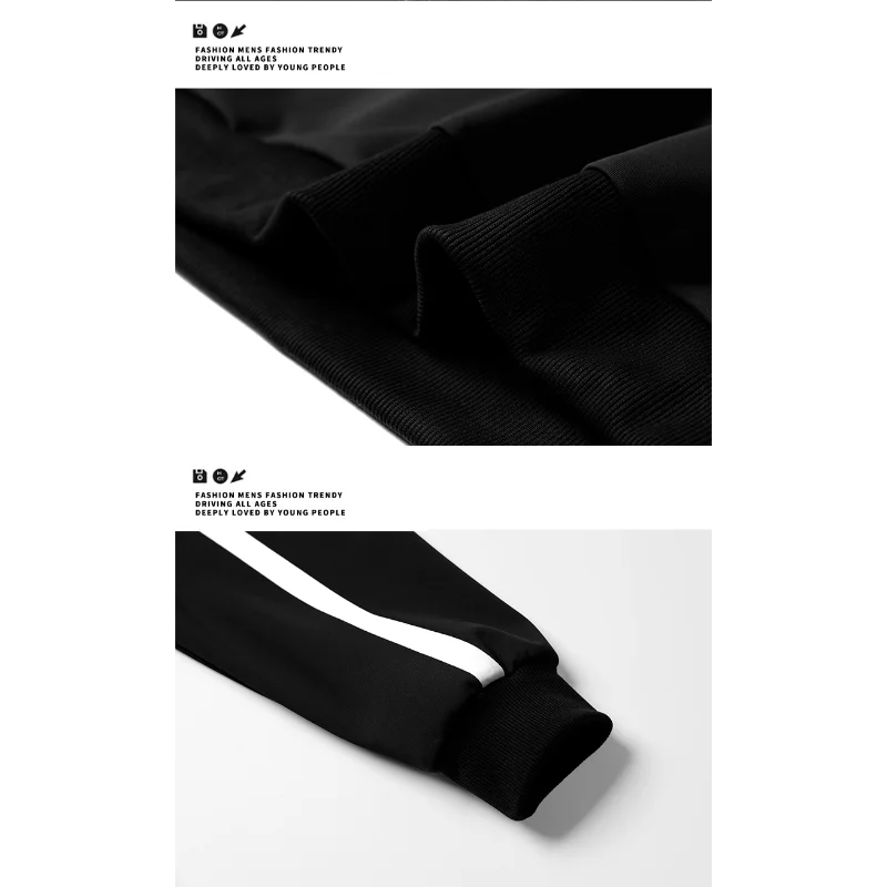 Stand Collar Jacket Men's Retro Splicing Loose Sports Casual Jump Suit