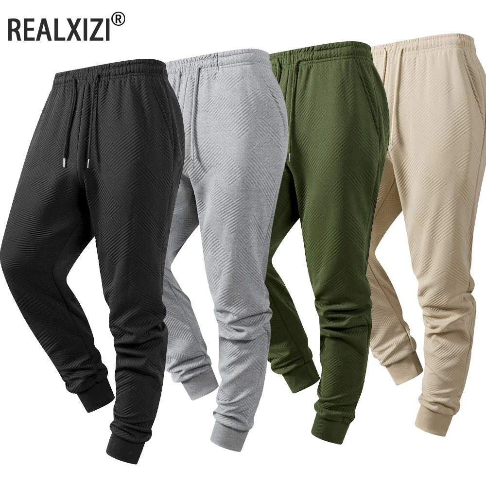Autumn Winter Men's Sweatpants Daily Fashion Sweat Pants Solid Color