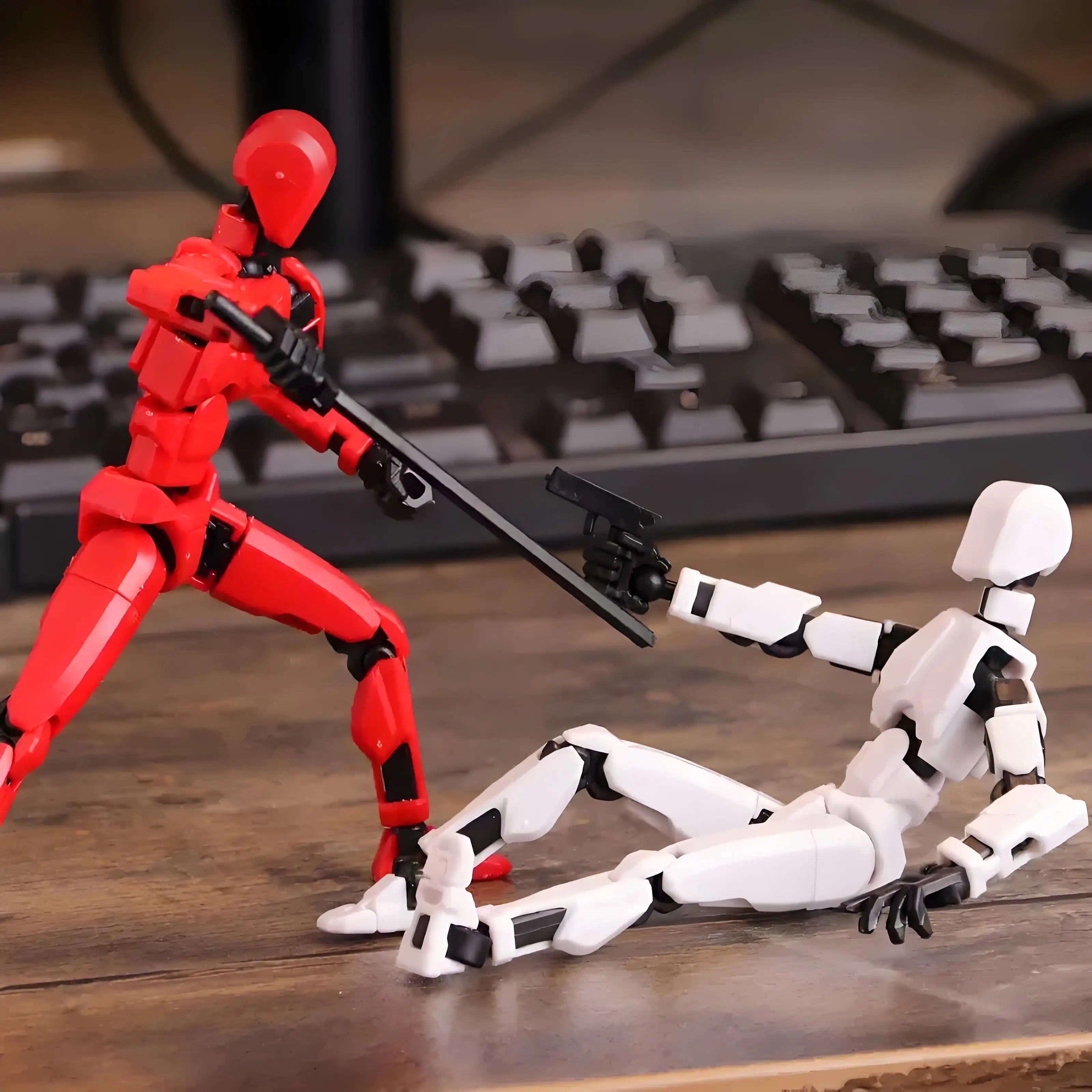 Multi-Jointed Movable Shapeshift Robot Put Together By Hand 3D Printed Mannequin Dummy 13 Action Figure Full Body