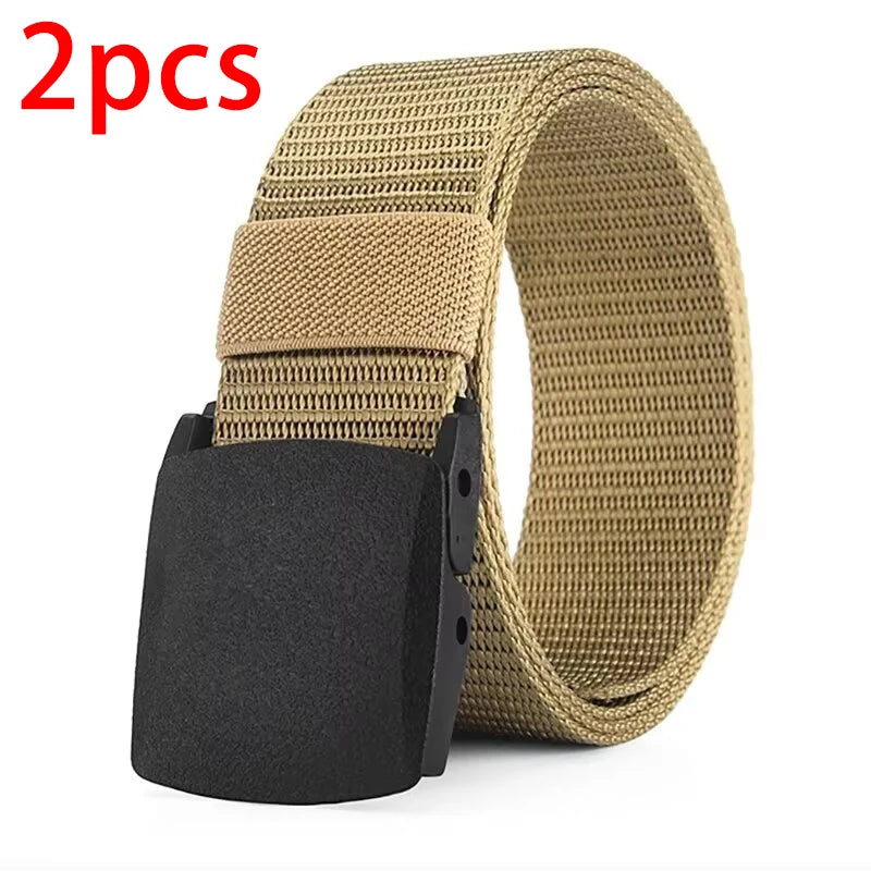Men's Belt Outdoor Casual Canvas Belt Metal Adjustable To Size